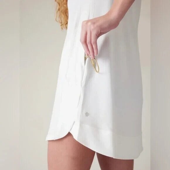 New Athleta L Pacifica Dress White Large - Picture 3 of 3